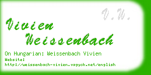 vivien weissenbach business card